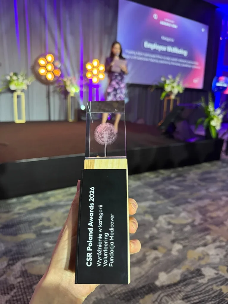 Fundacji Medicover otrzymała wyróżnienie w konkursie CSR Poland Awards.